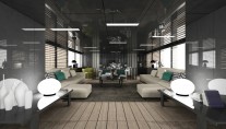 4 Interior of the Mangusta Oceano 148 superyacht